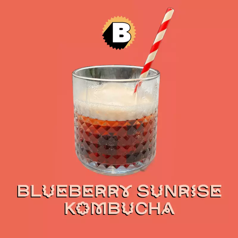 Blueberry Sunrise Kombucha