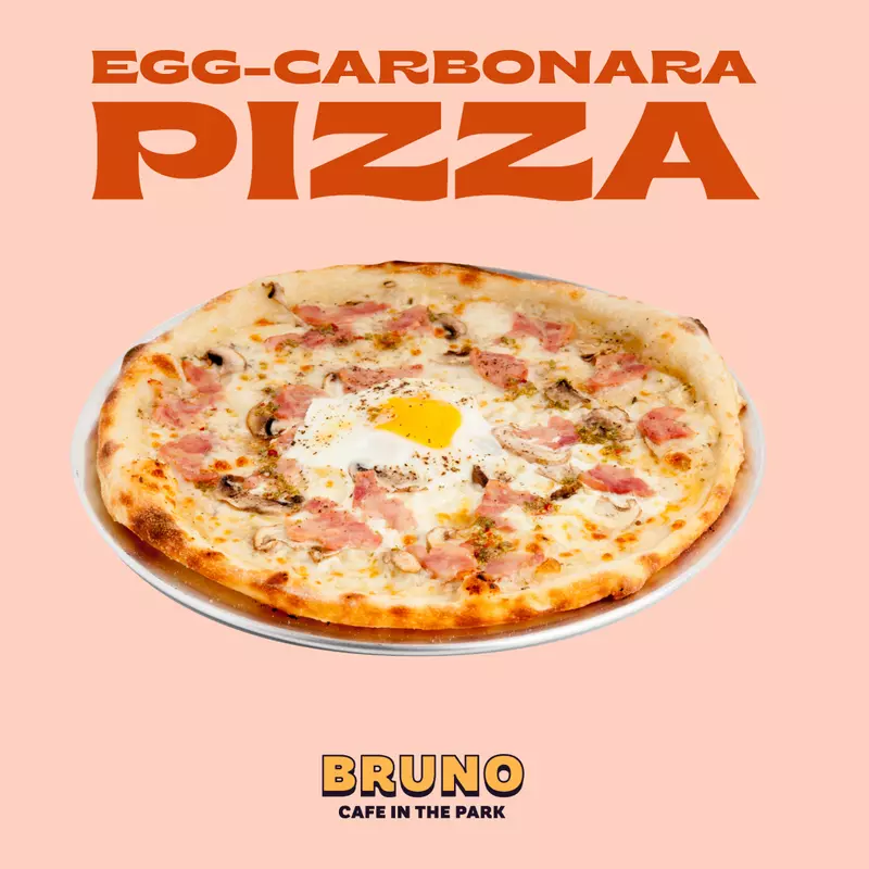 Eggs Carbonara Pizza