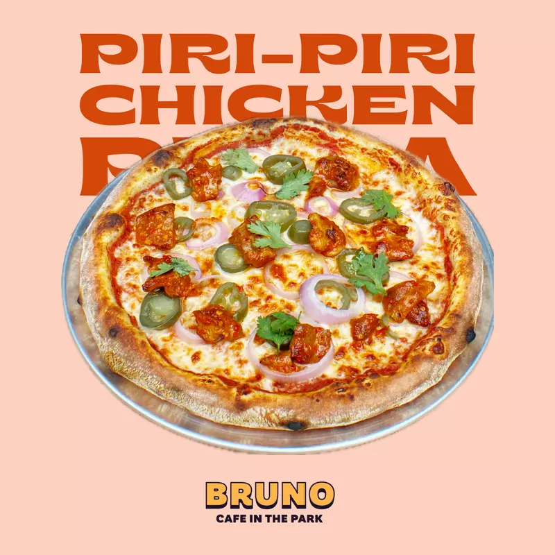 Piripiri Chicken and Jalapeno Pizza
