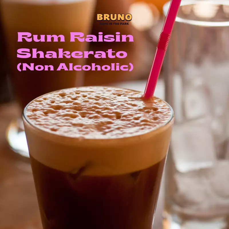 Rum Raisin Shakerato Latte