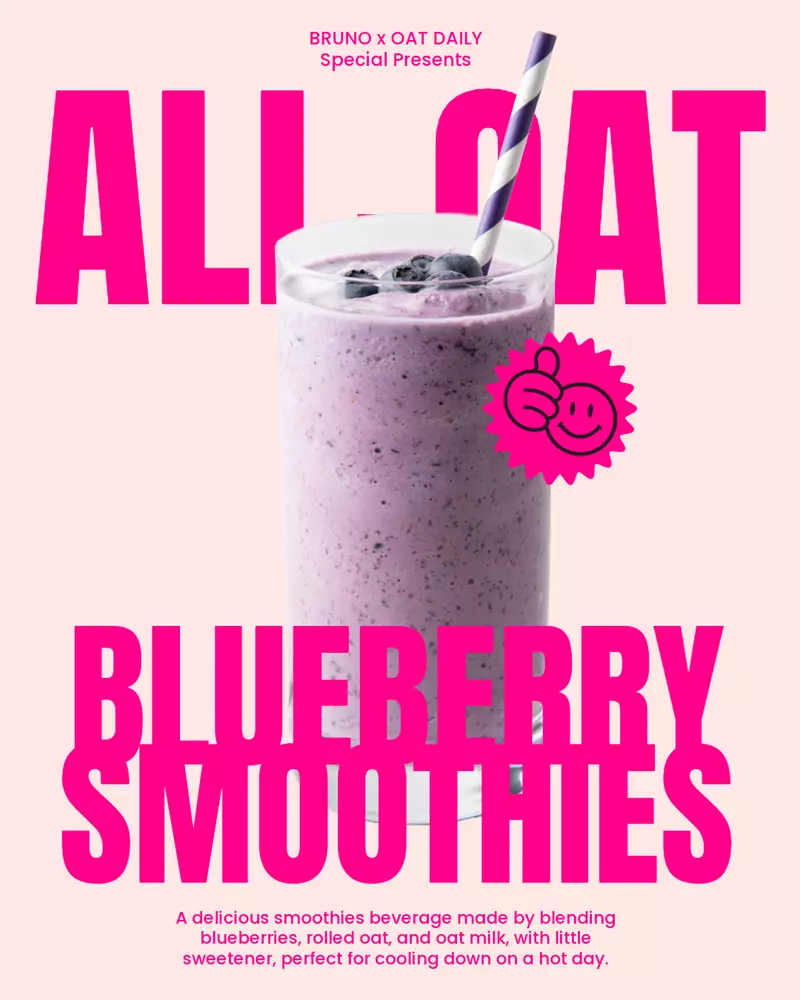 Oatmac Blueberry Smoothies