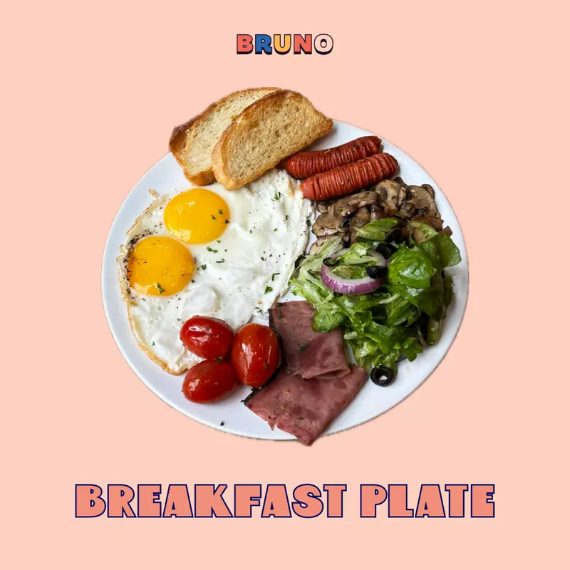 Breakfast Plate Sunny Side Egg