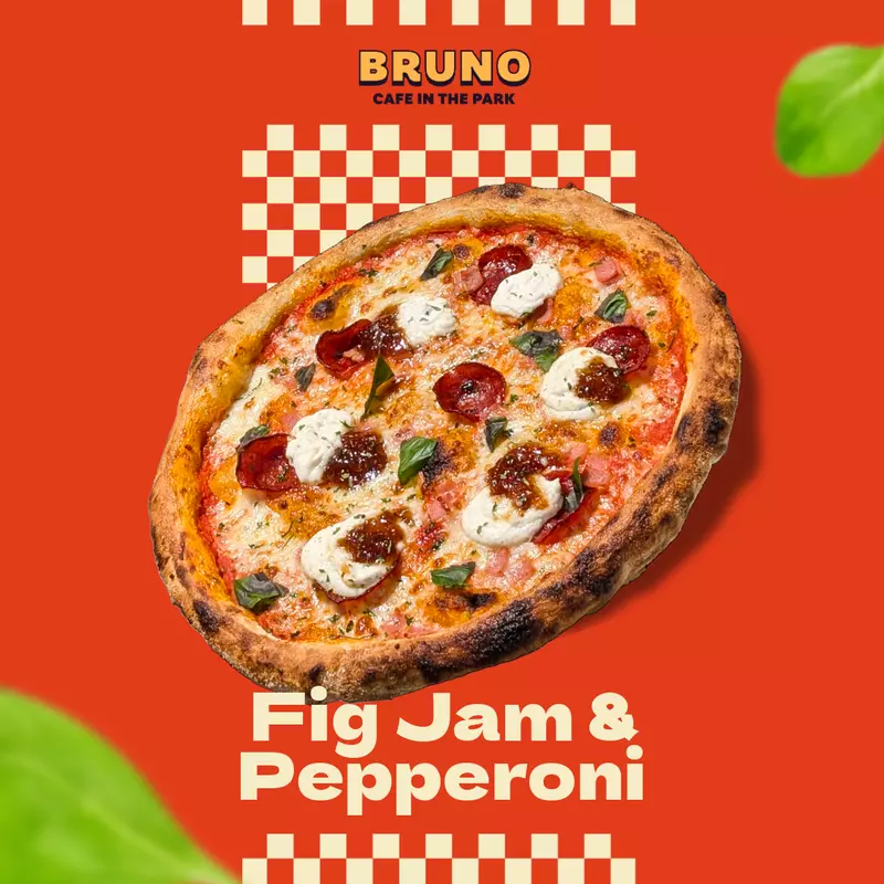 Fig Jam and Pepperoni Pizza